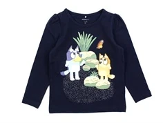 Name It dark sapphire t-shirt Bluey (pige)